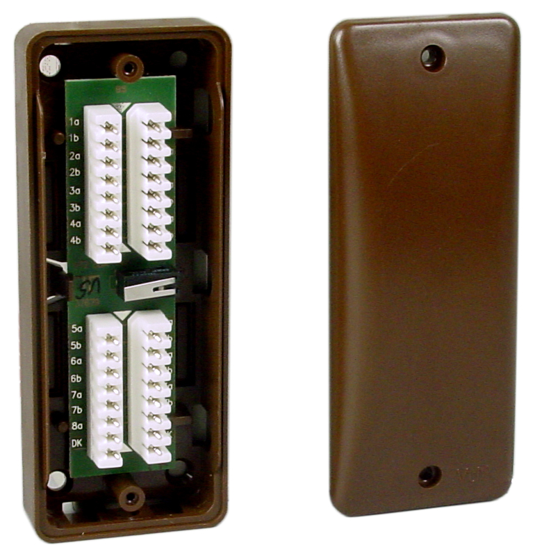 Verteiler VT2 8 DA braun LSA-Plus im Gehäusetyp K10