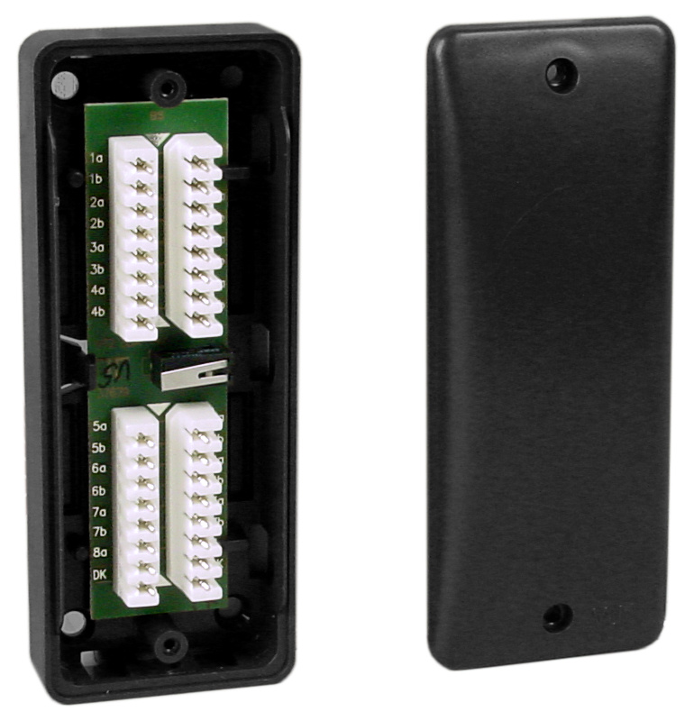 Verteiler VT2 8 DA anthrazit LSA-Plus im Gehäusetyp K10