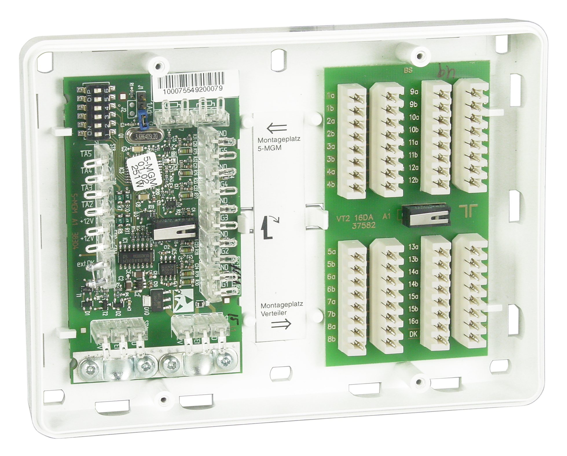 Meldergruppenmodul 5-MGM aP m. LSA-Plus-Vert. BUS-1