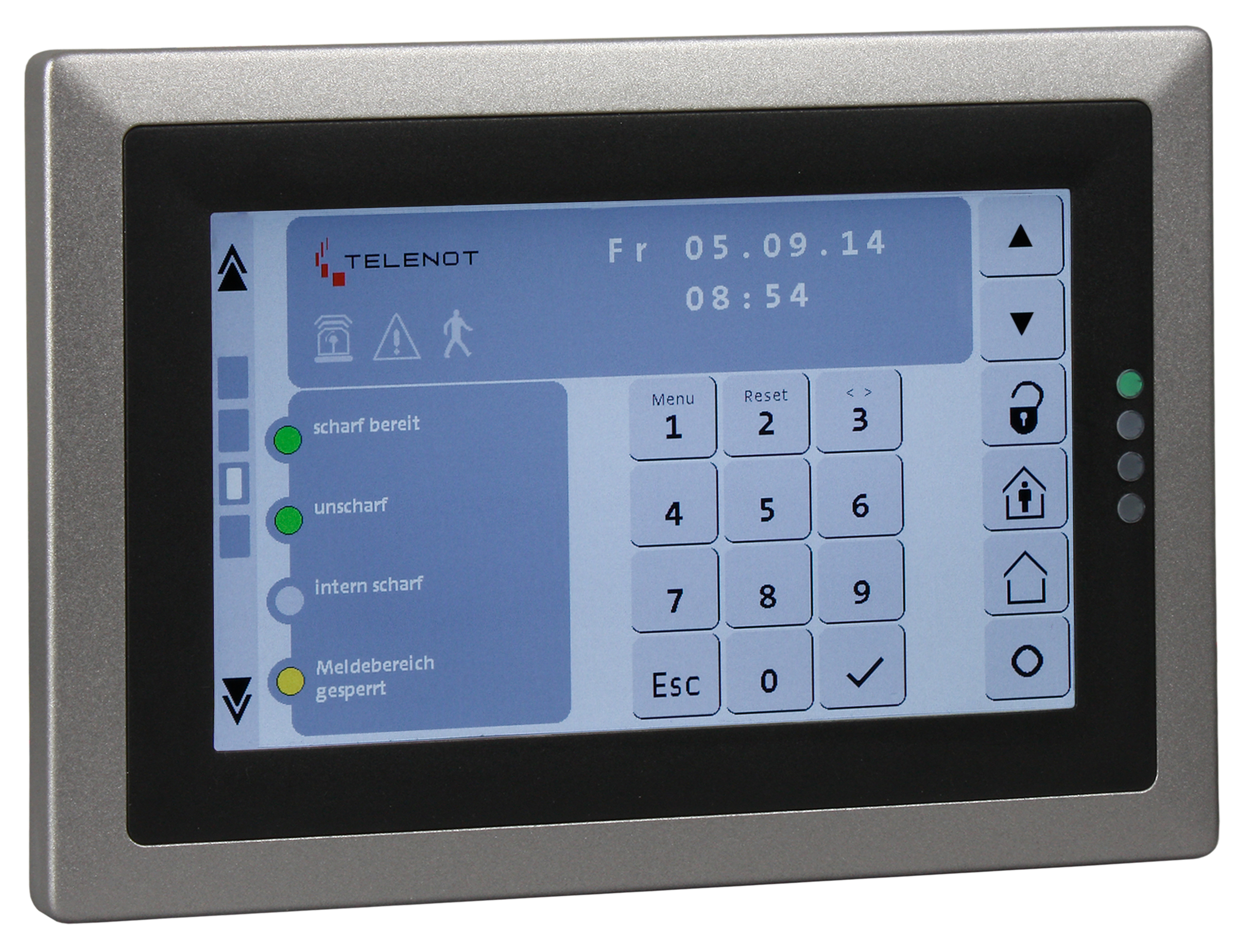 Touch-Bedienteil -Geh.schwarz- BT 800 aP -Rahmen silber-
