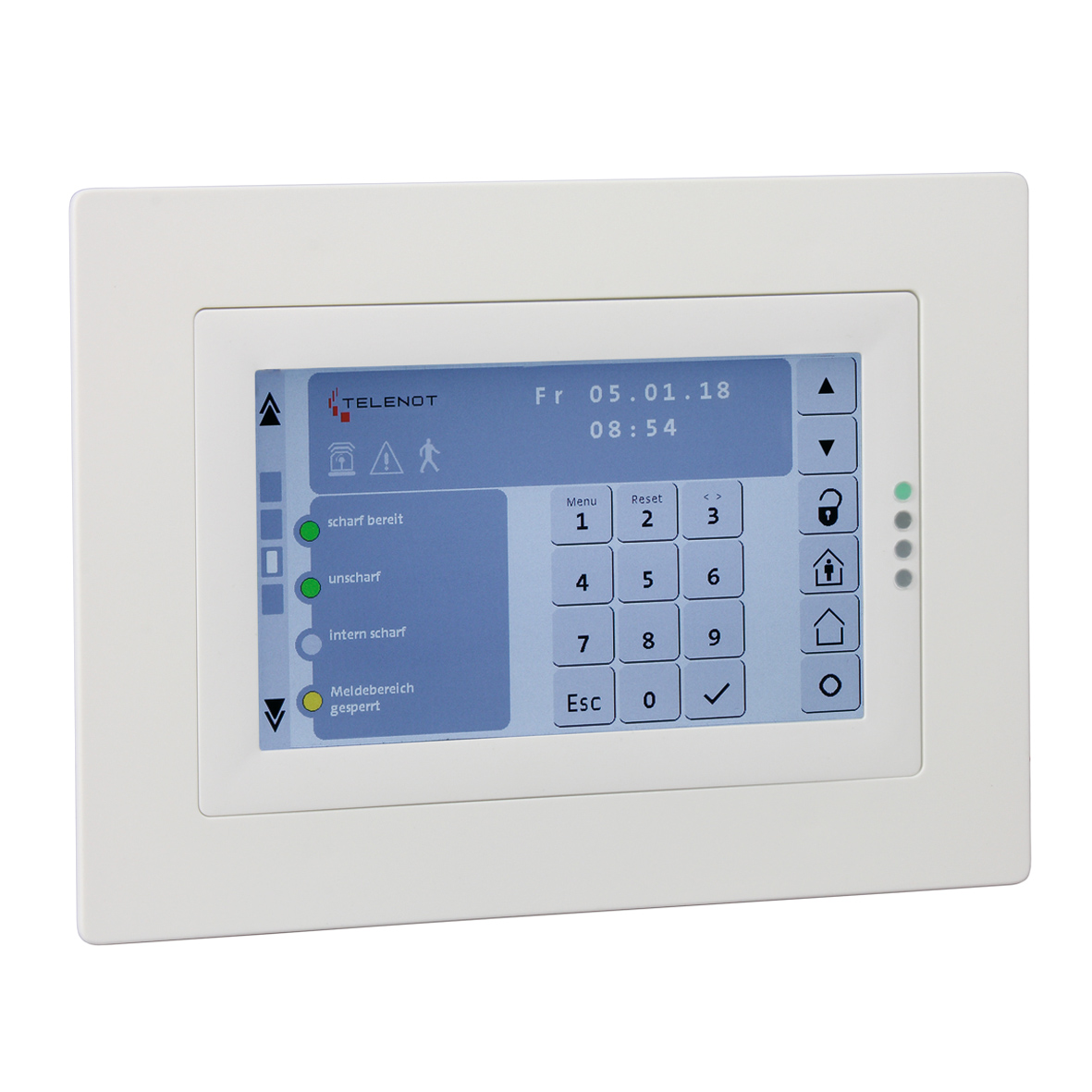 Touch-Bedienteil -Geh. weiss- BT 801 uP -Rahmen weiss-