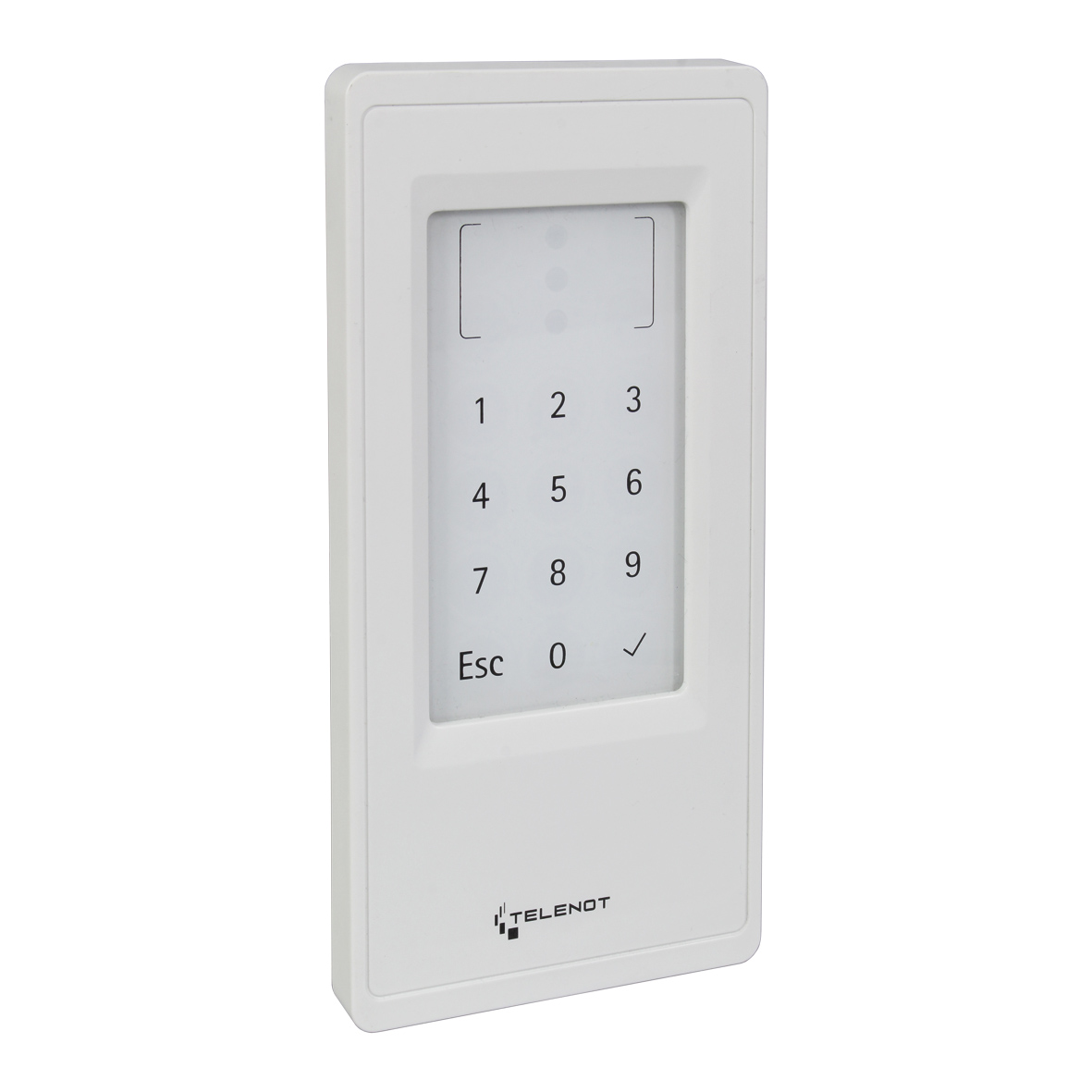 RFID-Tastatur-Leser cryplock BLM10/K D RAL 9016 Verkehrsweiß