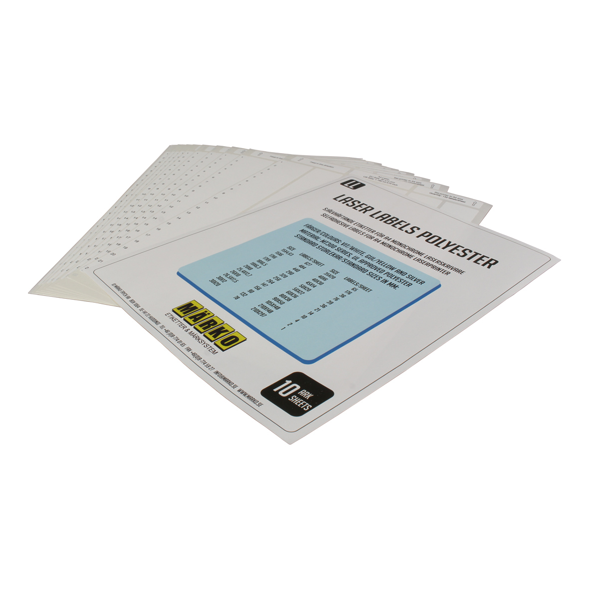 Papierbogen für Melderbeschr. 3391 (VE 10 St.)