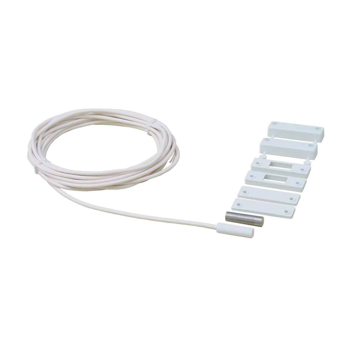 Magnetkontakt MK4 weiß im Set Magnet u. Gehäuse, 2,5 m Kabel