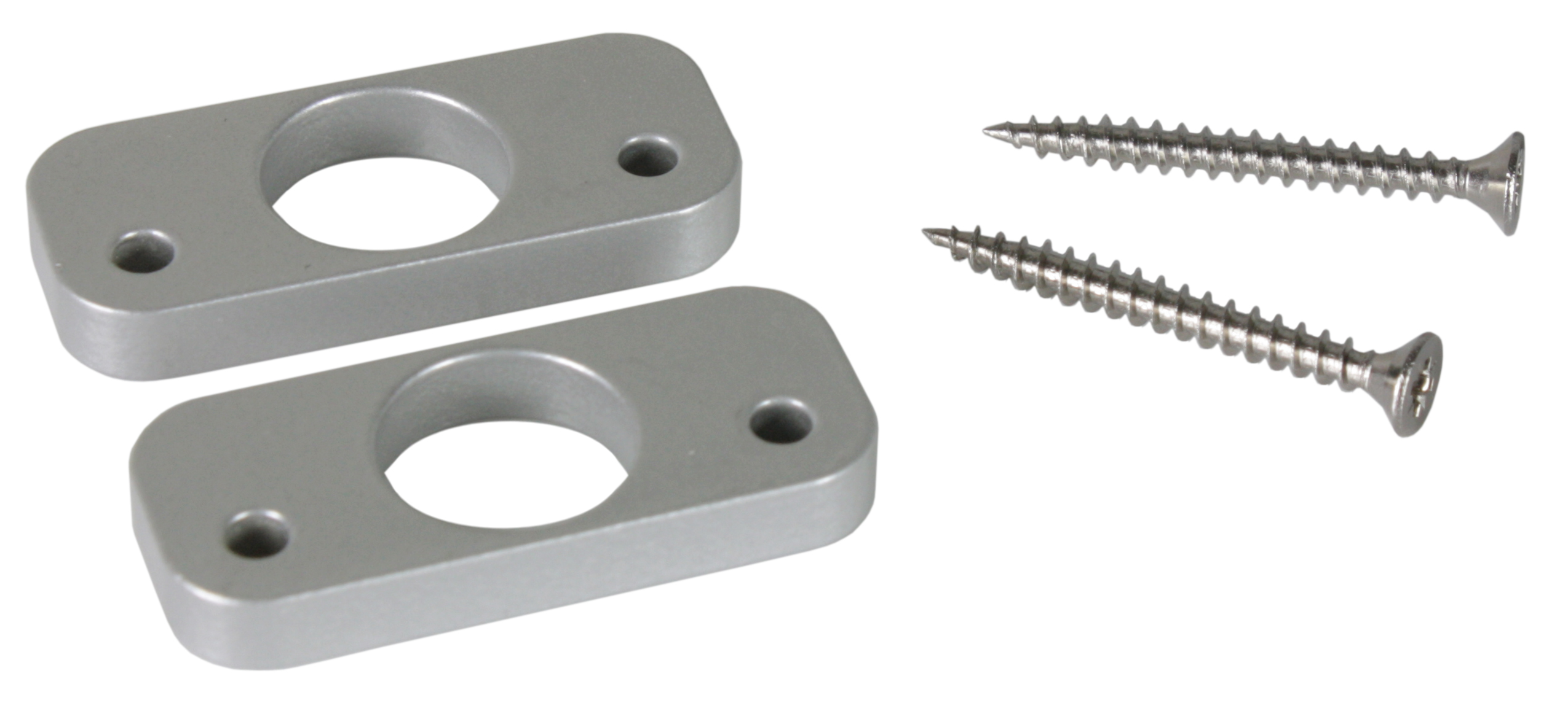 Distanzplatten-Set 8363.9 -RAL 9006 Weißaluminium