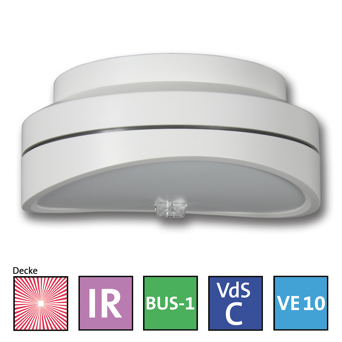 IR-MW-Decken-Bewegungsmelder histar DUAL C360 BUS